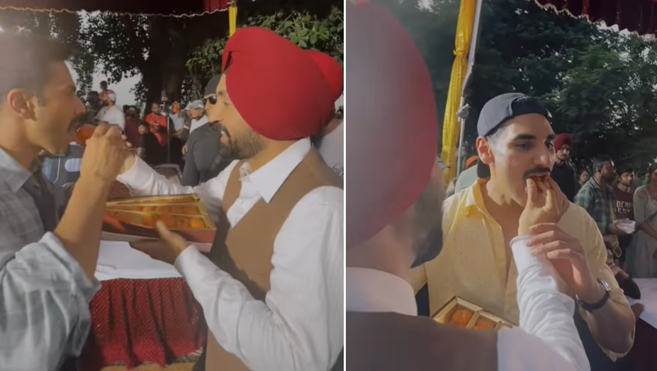 ''Border 2'' ਦੀ ਸ਼ੂਟਿੰਗ ਮੁਕੰਮਲ, ਦਿਲਜੀਤ ਦੋਸਾਂਝ ਨੇ ਵਰੁਣ ਧਵਨ ਤੇ ਅਹਾਨ ਸ਼ੈੱਟੀ ਨੂੰ ਲੱਡੂ ਖਵਾ ਕੇ ਮਨਾਇਆ ਜਸ਼ਨ