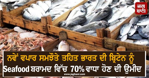 india  s seafood exports to britain expected to increase by 70 