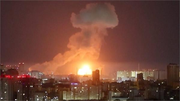 russia attacked kiev with missiles and drones