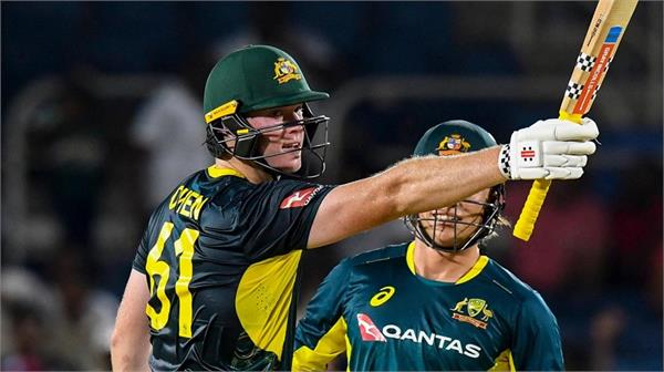 owen and green gave australia victory over west indies