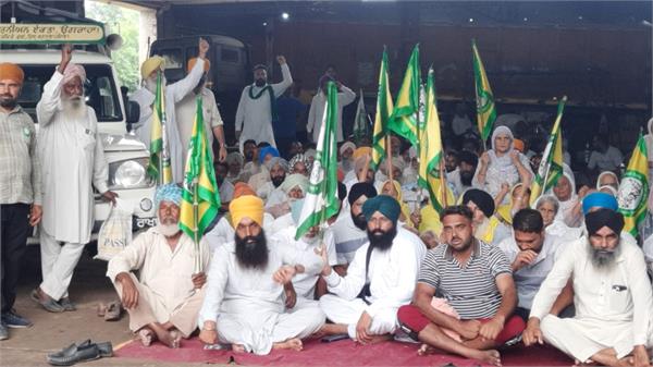 farmers protest in mahal kalan