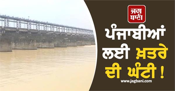alarm bell for punjabis water level rises in pong dam