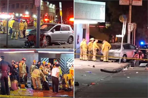 vehicle rams into crowd in us