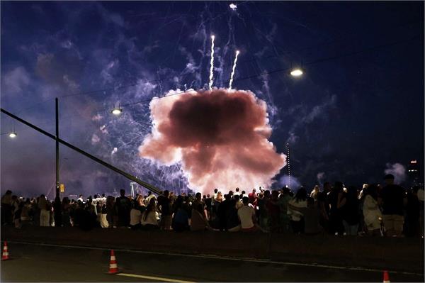 accident during fireworks at  fair