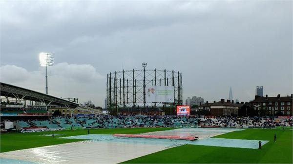 ind vs eng  rain hampers oval test