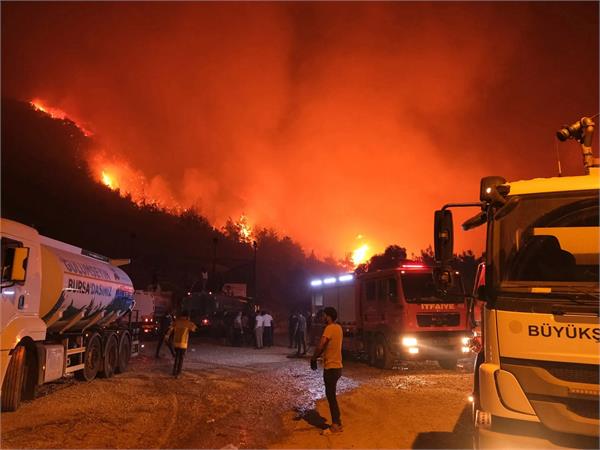 forest fire in turkey