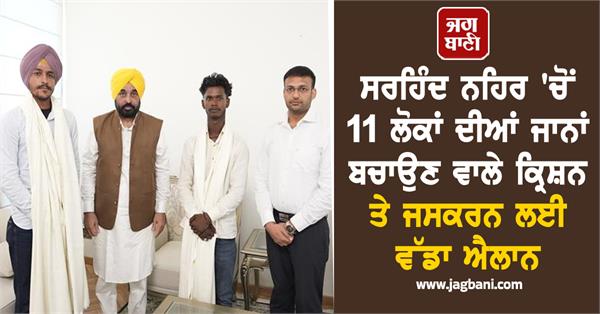 sirhind canal bhagwant mann police