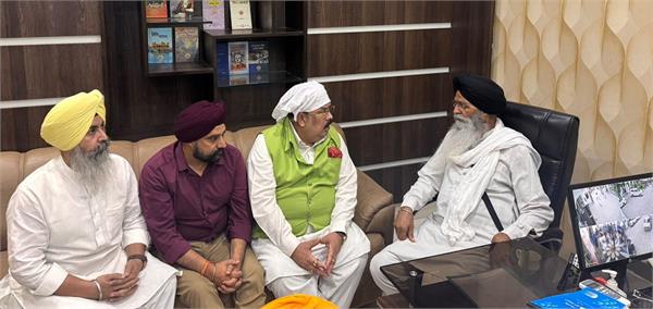 bjp delegation meets harjinder dhami