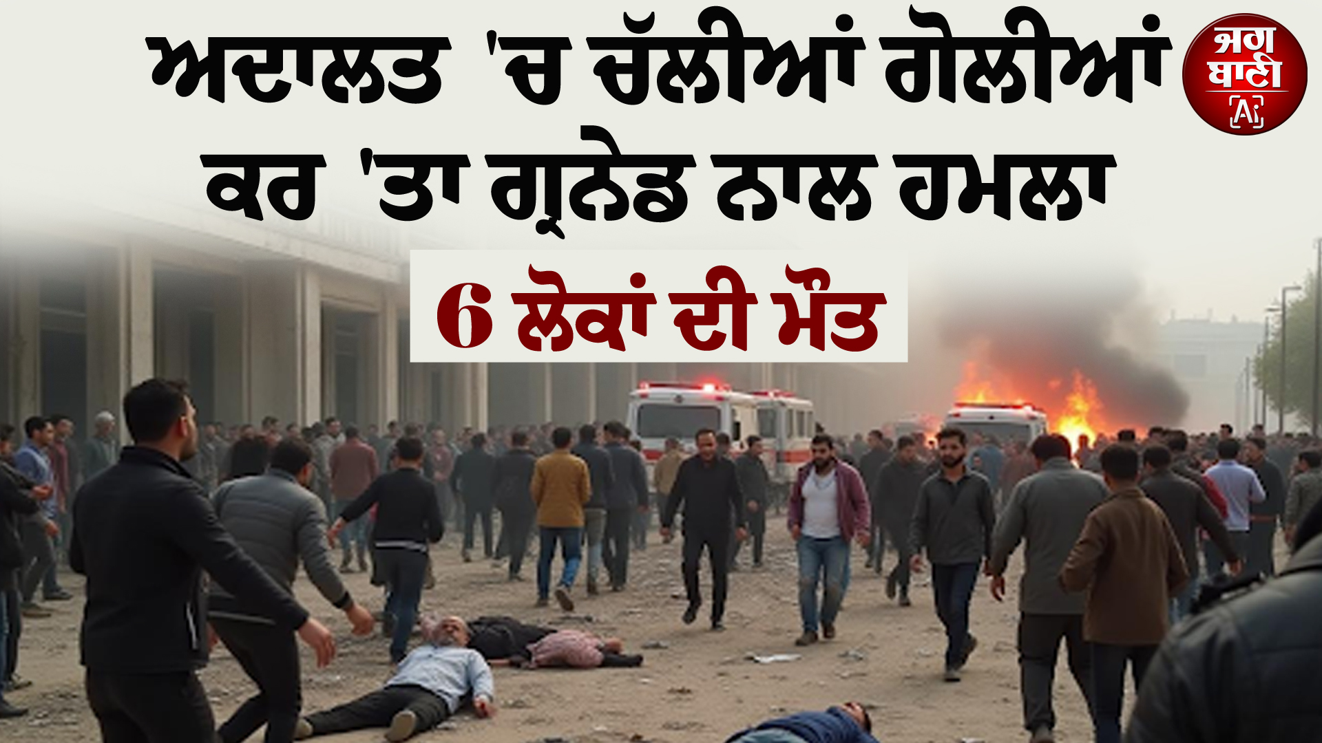 ਅਦਾਲਤ 'ਤੇ ਚੱਲੀਆਂ ਗੋਲੀਆਂ, ਗ੍ਰਨੇਡਾਂ ਨਾਲ ਕੀਤਾ ਹਮਲਾ! ਮਾਰੇ ਗਏ 9 ਲੋਕ