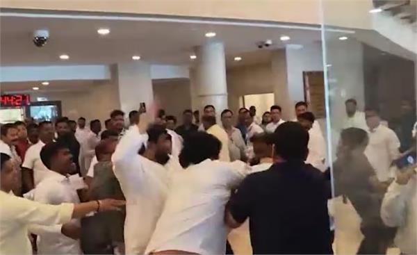 assembly fight case bjp ncp mla padalkar vs awhad
