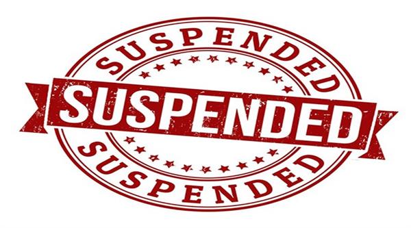 building inspector suspended