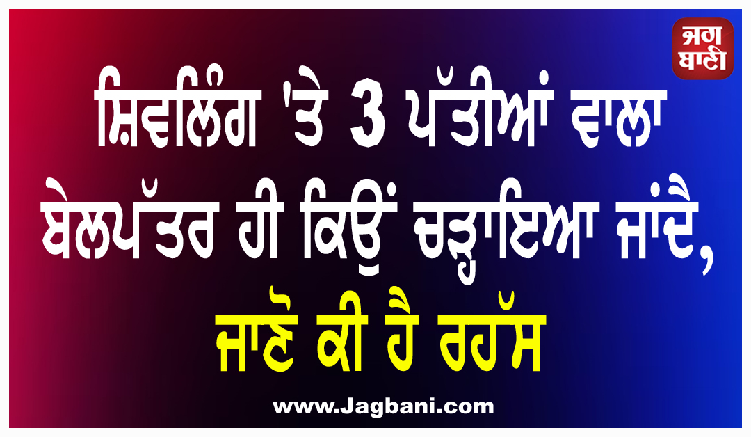 ਸ਼ਿਵਲਿੰਗ 'ਤੇ 3 ਪੱਤੀਆਂ ਵਾਲਾ ਬੇਲਪੱਤਰ ਹੀ ਕਿਉਂ ਚੜ੍ਹਾਇਆ ਜਾਂਦੈ, ਜਾਣੋ ਕੀ ਹੈ ਰਹੱਸ