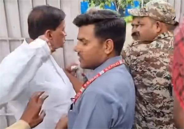 bhind mla and ias bjp mla tried to slap