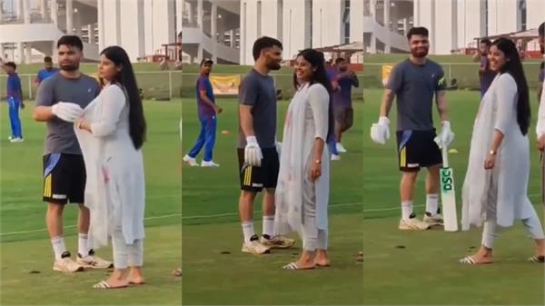 priya saroj reached the ground to meet rinku singh