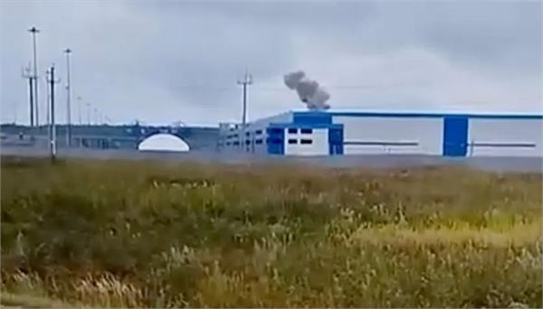 ukraine blows up   shahed   drone base in russia