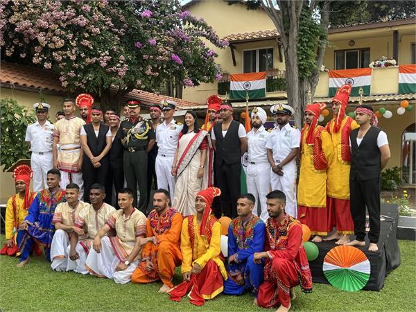 indian community in italy celebrated 79th independence day