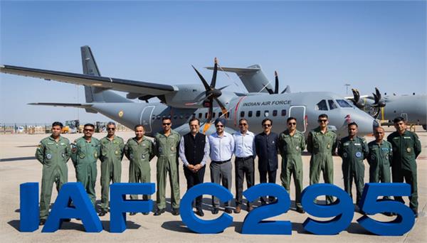 india receives airbus c 295 military transport aircraft from spain