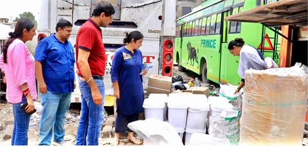 500 kg of khoya  son papadi and rasgulla supplied from rajasthan seized