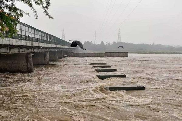 sutlej river  water  level