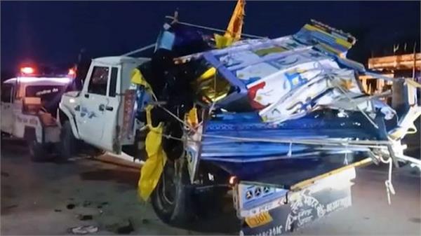 devotees vehicle accident 10 people died