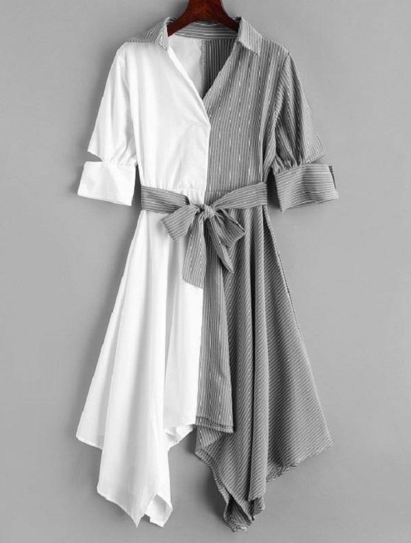hankerchief dresses are giving young women a stylish look
