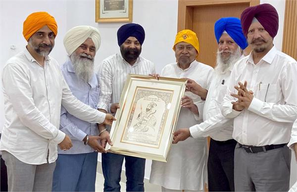 delegation of takht sri patna sahib committee meets cm nitish kumar