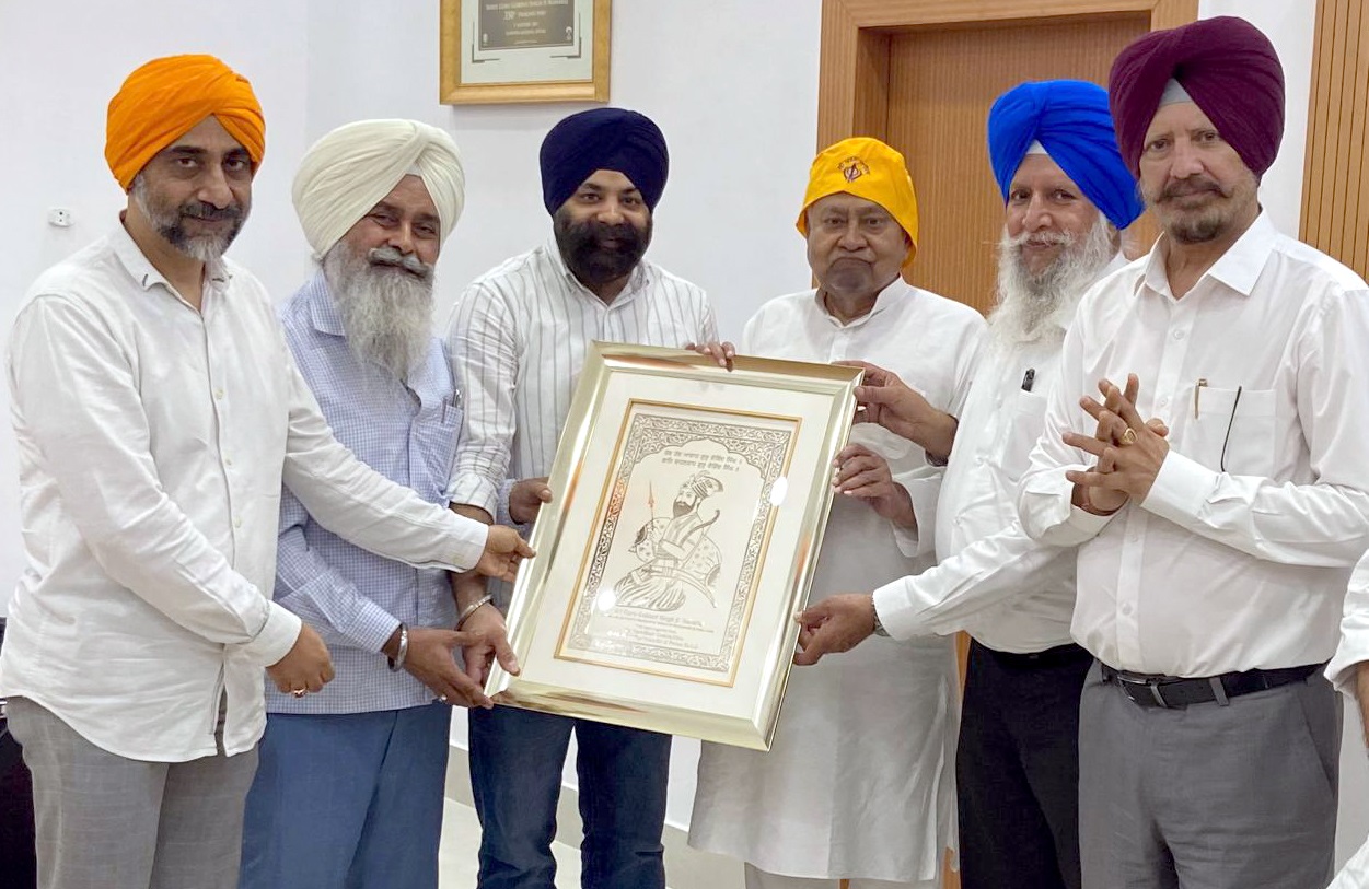 ਤਖ਼ਤ ਸ੍ਰੀ ਪਟਨਾ ਸਾਹਿਬ ਕਮੇਟੀ ਦੇ ਵਫ਼ਦ ਨੇ ਮੁੱਖ ਮੰਤਰੀ ਨਿਤੀਸ਼ ਕੁਮਾਰ ਨਾਲ ਕੀਤੀ ਮੁਲਾਕਾਤ
