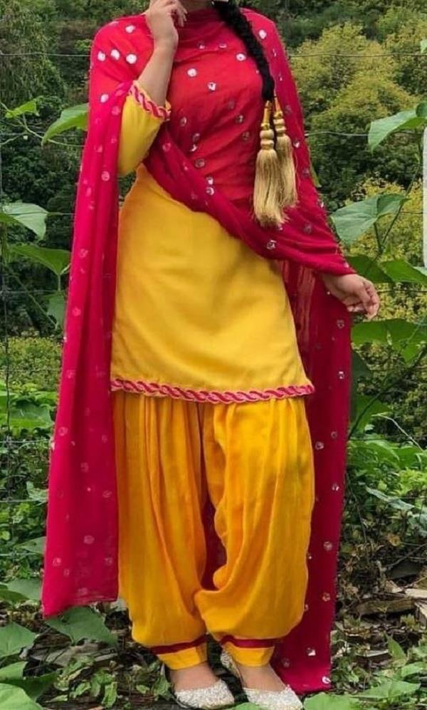 simple salwar suits and parandas are giving young women a punjabi look