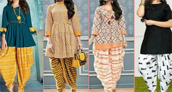 young girls short frock dhoti suit preference