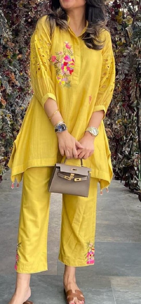 ਮੁਟਿਆਰਾਂ ਨੂੰ ਸਟਾਈਲਿਸ਼ ਲੁਕ ਦੇ ਰਹੇ ਕਾਲਰ ਡਿਜ਼ਾਈਨ ਦੇ ਕੋ-ਆਰਡ ਸੈੱਟ