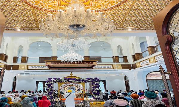 darbar sahib hall of gurdwara moti bagh sahib is dedicated to sangat