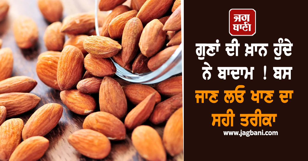 ਗੁਣਾਂ ਦੀ ਖ਼ਾਨ ਹੁੰਦੇ ਨੇ ਬਾਦਾਮ ! ਬਸ ਜਾਣ ਲਓ ਖਾਣ ਦਾ ਸਹੀ ਤਰੀਕਾ