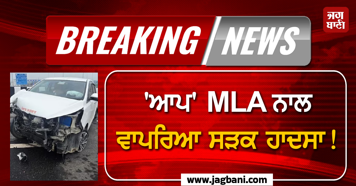 ''ਆਪ'' MLA ਨਾਲ ਵਾਪਰਿਆ ਸੜਕ ਹਾਦਸਾ! ਦਿੱਲੀ ਤੋਂ ਪਰਤ ਰਹੀ ਸੀ ਪੰਜਾਬ