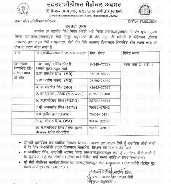 new orders punjab