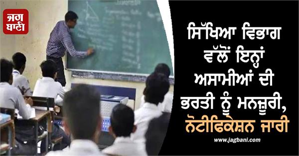 education department vacancies recruitment