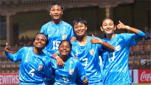 indian women  s team beat bhutan 5 0