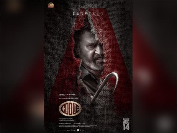censor board clears rajinikanth s coolie for release with an a certificate