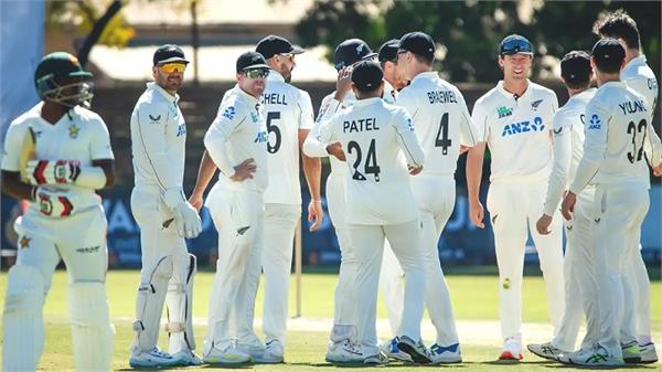 new zealand beat zimbabwe by 9 wickets in first test
