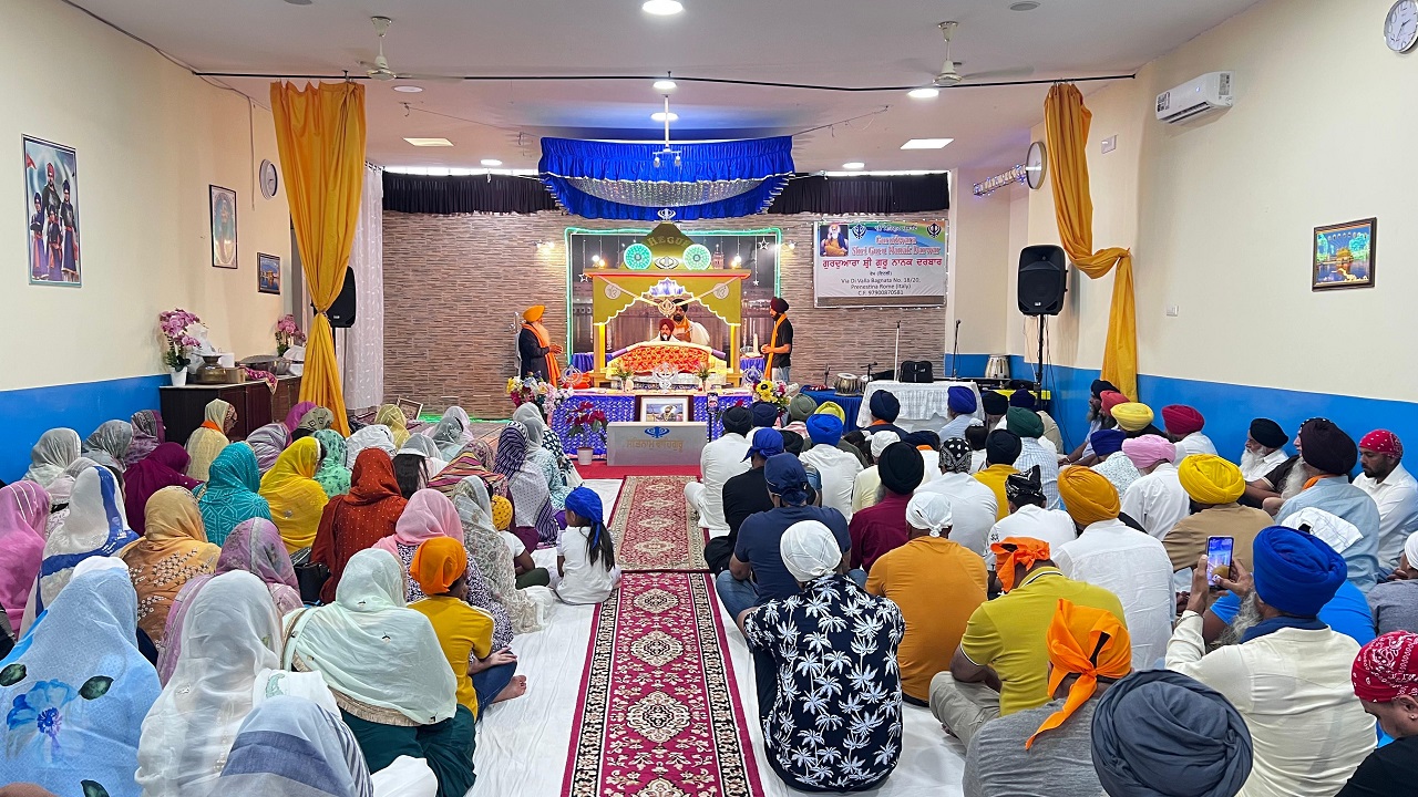 ਗੁਰਦੁਆਰਾ ਸਾਹਿਬ ਦੀ ਨਵੀਂ ਇਮਾਰਤ ਦੀ ਖੁਸ਼ੀ ਮੌਕੇ ਵਿਸ਼ਾਲ ਗੁਰਮਤਿ ਸਮਾਗਮ ਆਯੋਜਿਤ