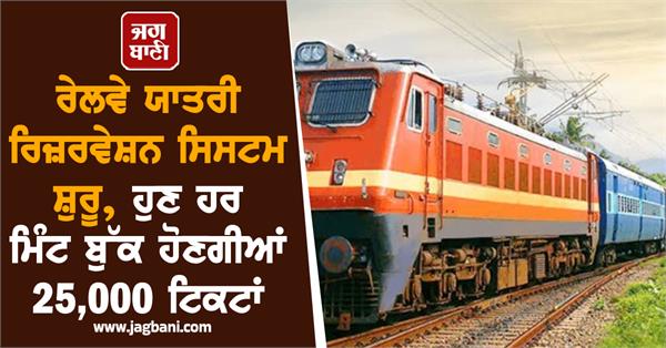 passenger reservation 25 000 tickets per minute