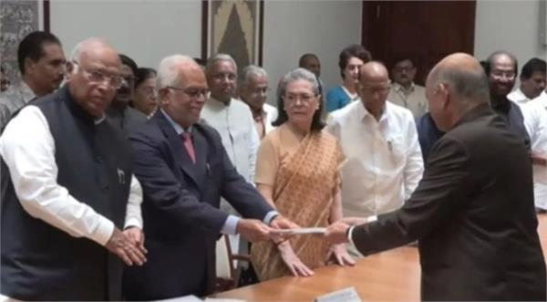 b  sudarshan reddy files nomination papers