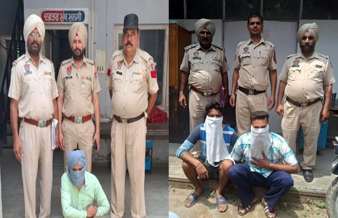 ਹੈਰੋਇਨ, ਨਸ਼ੀਲੀਆਂ ਗੋਲੀਆਂ ਅਤੇ 6,450/- ਰੁਪਏ ਡਰੱਗ ਮਨੀ ਸਮੇਤ 6 ਗ੍ਰਿਫਤਾਰ