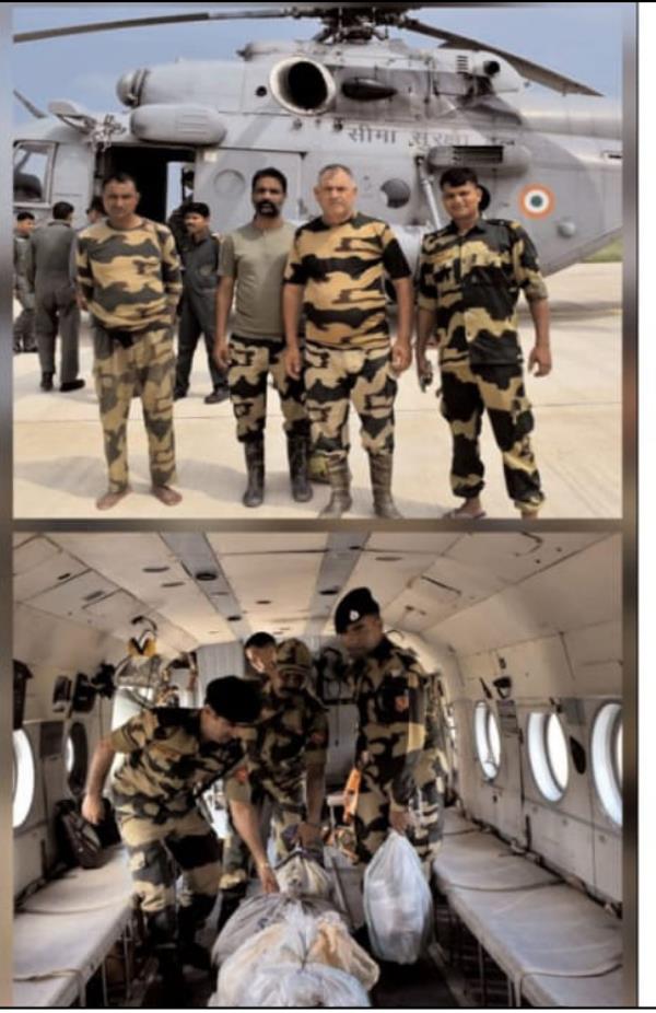 bsf personnel also came forward to save precious lives in the floods 