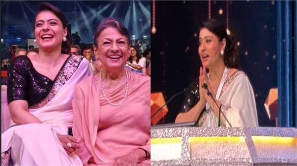 kajol receives the raj kapoor award