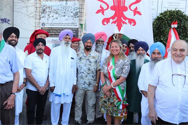 sikh soldiers tribute ceremony italy