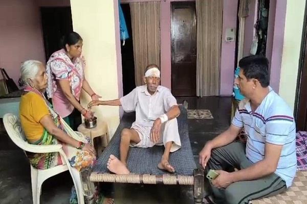 75 year old man attacked by animal