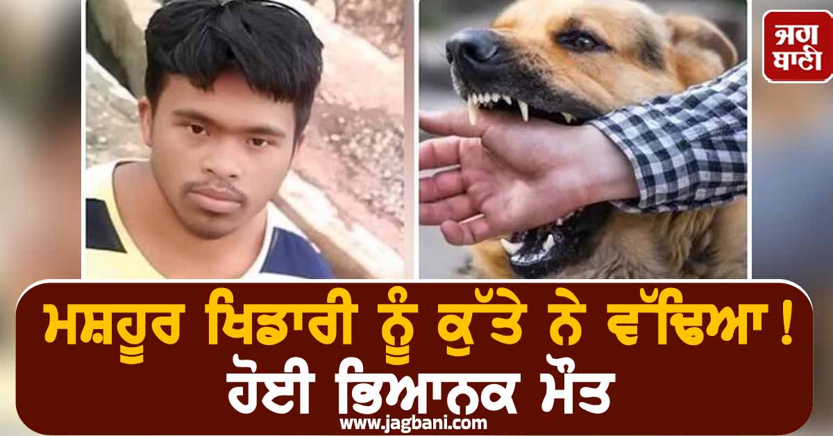 ਮਸ਼ਹੂਰ ਖਿਡਾਰੀ ਨੂੰ ਕੁੱਤੇ ਨੇ ਵੱਢਿਆ! ਹੋਈ ਭਿਆਨਕ ਮੌਤ