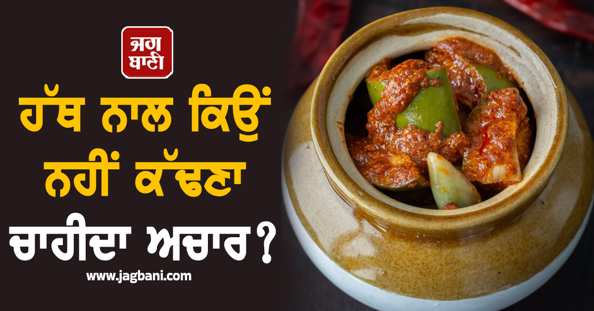 ਹੱਥ ਨਾਲ ਕਿਉਂ ਨਹੀਂ ਕੱਢਣਾ ਚਾਹੀਦਾ ਅਚਾਰ ? ਇਨ੍ਹਾਂ ਗਲਤੀਆਂ ਕਾਰਨ ਹੀ ਛੇਤੀ ਹੁੰਦੈ ਖ਼ਰਾਬ