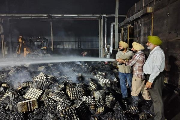 fire in factory
