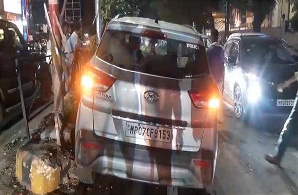 drunken policeman ran his car over more than half a dozen people
